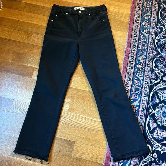 AMO Black Denim Bella Jeans 28 - Picture 1 of 9